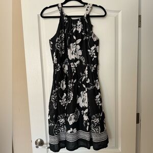 White House Black Market - Floral Fit & Flare Sleeveless Dress